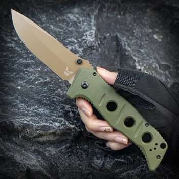 BM 275 Ножи ADAMAS OG Green Bench CPM CRUWEAR Лезвие Изготовлено с Ручкой G10 Складной Нож Военный EDC Перочинные Ножи для Самообороны