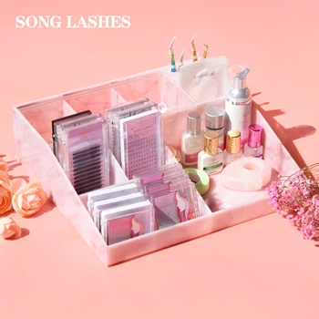 Songlashes Розовый Большой Ящик для хранения Многофункциональный Высококачественный Ящик для хранения инструментов для наращивания ресниц Принадлежности для макияжа