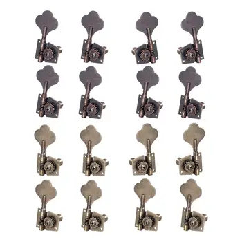 4x Открытые колки для настройки электрических басов Струнный тюнер для электрических басов Прочные открытые колки для настройки басов для акустической гитары Accs