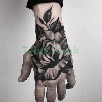 Водонепроницаемая Временная Татуировка Наклейка Blackcool Flower Tatouage Temporaire Water Transfer Поддельная Татуировка Flash Tatto для Мужчин Женщин