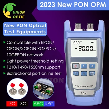 Портативный Волоконно-Оптический Измеритель мощности PON 2023 НОВОЕ Испытательное Оборудование PON OPM FTTX/ONT/OLT 1310/1490/1550nm