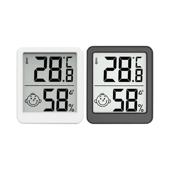 ЖК-цифровой термометр-гигрометр в помещении, Электронный измеритель температуры и влажности, датчик, Метеостанция