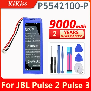 Аккумулятор KiKiss Высокой Емкости 9000 мАч P5542100-P для Наружного Динамика JBL Pulse2 Pulse3 Pulse 2 Pulse 3 Btterries