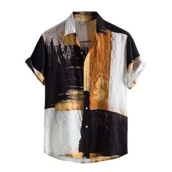 Мужские рубашки для вечеринок из Хлопчатобумажных смесей-s-top Color 1