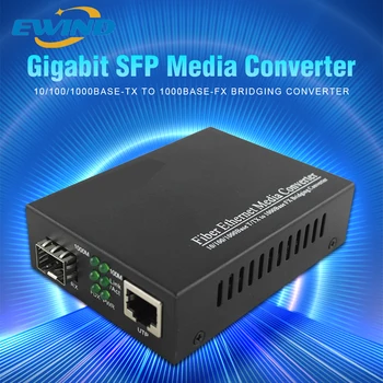 SFP Медиаконвертер Гигабитный модуль приемопередатчика 100/1000 Мбит/с Fast Ethernet sfp-преобразователь rj45 ethernet 1Fiber SFP коммутатор 1RJ45