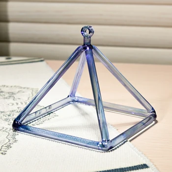 СИТСАНГ-идеальная поющая пирамида из голубого хрусталя для занятий йогой, расслабленная, 9 дюймов