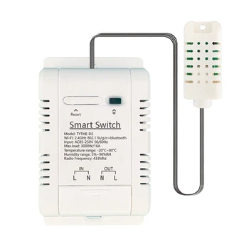 Термостат Tuya Smart Wifi с беспроводным управлением 16A с контролем энергопотребления Термостат температуры и влажности