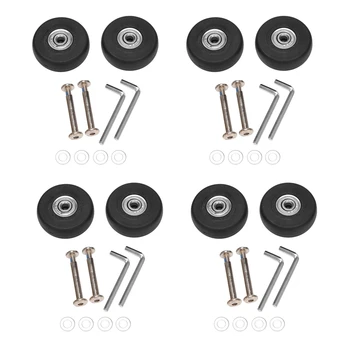 8 Комплектов запасных колес для чемодана, оси, роскошный инструмент для ремонта диаметром 50 мм