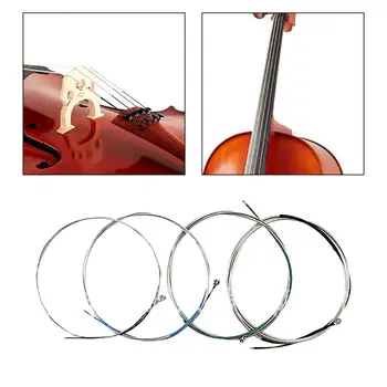 1 комплект струн для виолончели, компоненты Accs, Профессиональная замена, запасные части для музыкальных инструментов, сделай сам, для взрослых, детей, начинающих, виолончели