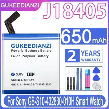 J18405 650 мАч GUKEEDIANZI Сменный Аккумулятор Для Смарт-часов Sony GB-S10-432830-010H Batteria + Бесплатные Инструменты