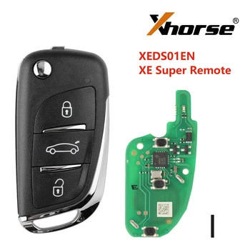 Xhorse 3 Кнопки Универсальный супер дистанционный ключ XEDS01EN DS Style для VVDI2/VVDI MINI Key Tool Max Транспондер Русский