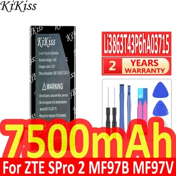 7500 мАч KiKiss Мощный Аккумулятор Li3863T43P6hA03715 Для ZTE SPro 2 II S Pro 2 II SPro2 II Smart ZKB2A MF97 MF97B MF97V MF97G