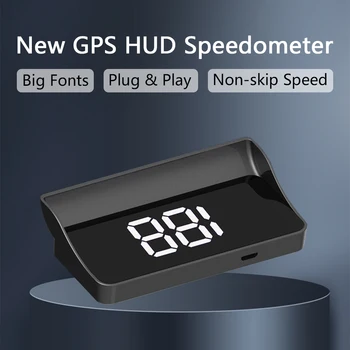 Wiiiyii W1 KMH PMH GPS Auto Скорость Автомобиля HUD Головной Дисплей Спидометр Сигнализация для Всех автомобилей Зарядное Устройство Проектор KMH/MPH