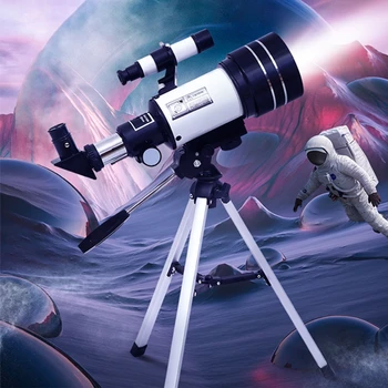 Профессиональный рефракционный космический астрономический монокуляр 150X для детей с фокусным расстоянием 300 мм для астрономии