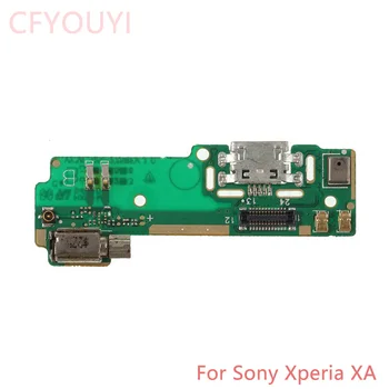 Для Sony Xperia XA Оригинальный USB-порт для зарядки Разъем док-станции для зарядного устройства Вибратор Микрофон Монтажная плата микрофона Гибкий кабель