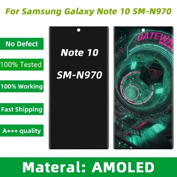 Замена ЖК-экрана Super AMOLED для Samsung Galaxy Note 10, N970, n970f, n9700, сенсорный экран, дигитайзер в сборе
