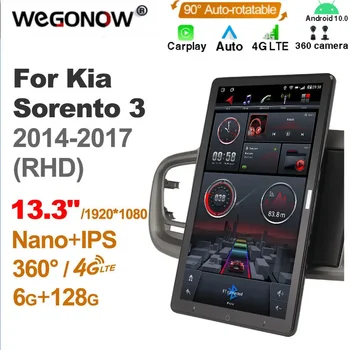 1920*1080 Ownice Android10.0 для Kia Sorento 2015 2016 Автомагнитола Авто Мультимедиа Видео Аудио головное устройство 13,3