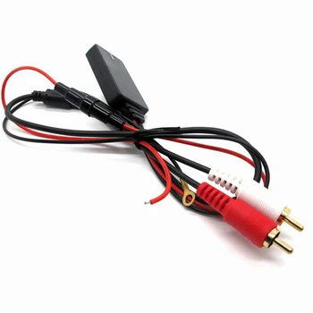 3X Универсальный модуль приемника Bluetooth AUX, 2 адаптера кабеля RCA, автомобильное радио, стерео, беспроводной аудиовход, воспроизведение музыки