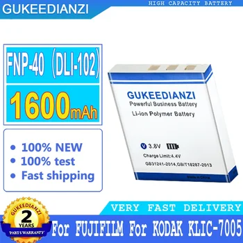 Аккумулятор GUKEEDIANZI FNP-40 (DLI-102) для BENQ DLI-102, для FUJIFILM, для KODAK KLIC-7005, для PENTAX D-LI8, D-Li85 1600mAh