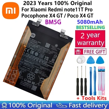 BM5G Аккумулятор емкостью 5080 мАч Для Xiaomi Redmi Note11T Pro/Pocophone X4 GT/Poco X4 GT Оригинальной Емкости Аккумуляторы Для Телефонов Bateria