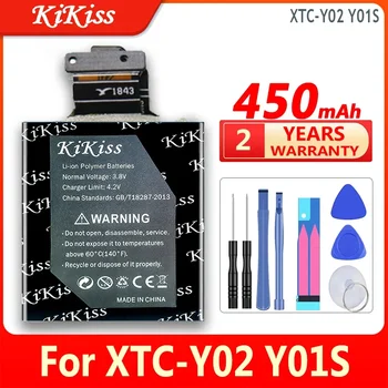 Новый аккумулятор KiKiss емкостью 450 мАч для смарт-часов XTC-Y02 XTCY02 Y01S, аккумуляторов для мобильных телефонов