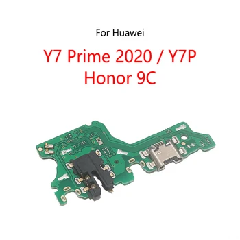 10 шт./лот Для Huawei Y7 Prime 2020/Honor 9C/Y7P USB Док-станция Для зарядки Порты и разъемы Разъем Jack Гибкий Кабель Плата Зарядки Модуль