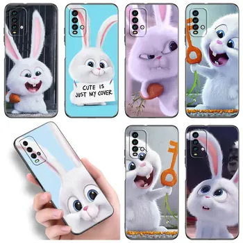 Милый Мультяшный Кролик Чехол Для Телефона Xiaomi Redmi Note 5 6 7 K40 K60 Pro 7A 8A 9A 9C 9i 9T 10A 10C 12C A1 A2 Plus 4G Черный Чехол