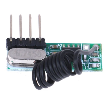 Комплект приемника И Модуль Радиочастотного Беспроводного Передатчика Для Arduino Raspberry Pi/ARM/MCU WL DIY Kit 433 МГц 2,0 В - 5,5 В 433 МГц Беспроводной