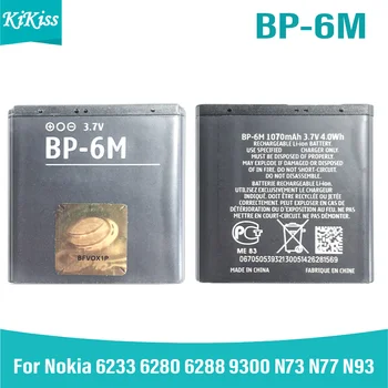 BP-6M BP6M BP 6M Сменный Аккумулятор Телефона Для Nokia 6233 6280 6288 9300 N73 N77 N93 N93S 3250 6234 Литиевая Аккумуляторная Батарея