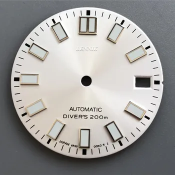Часы S-Watch белого цвета с циферблатом 62ma для sei... часы с логотипом s, механизмом nh35/nh36a и сверхвысокого качества зеленым люмом skx007/009/4r36