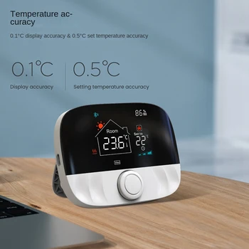 Умный термостат Tuya Wifi RF Контроллер ЖК-экрана Подходит для газового котла с подогревом пола Поддержка Alexa Google