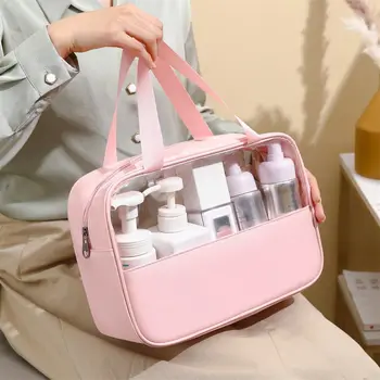 Вместительный косметический мешочек для мытья, дорожная сумка для хранения, сумка для хранения, сумка для туалетных принадлежностей, косметичка из ПВХ, косметички для макияжа