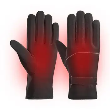 Зимние велосипедные перчатки, перчатки для верховой езды на открытом воздухе для мужчин и женщин, теплые водонепроницаемые перчатки для пеших прогулок, ветрозащитные перчатки с сенсорным экраном