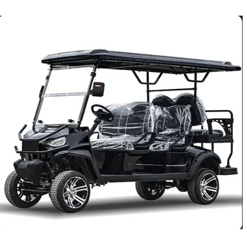 Изящный дизайн Элегантный 4-местный Электрический гольф-кар с двигателем переменного тока мощностью 4 кВт 48 В для охоты, пляжного курорта, гольф-кара