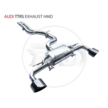 Выхлопная система HMD из нержавеющей стали Catback для Audi TTR Автомодификация Электронный клапан глушителя для автомобиля