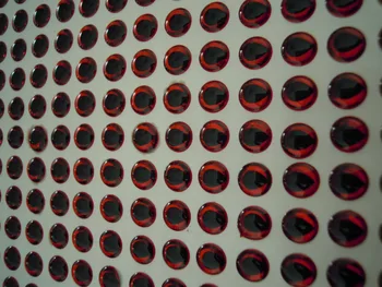 500шт 4 мм Красная/Золотая Слеза Капля Зрачка 3D Голографическая Рыболовная Приманка Глаза Джиги Ремесла Изготовление Приманок