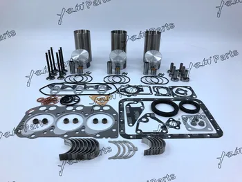 Для ремкомплекта двигателя 3TN72 поршень + поршневое кольцо + Гильза цилиндра + полный комплект прокладок + подшипники + комплект клапанов