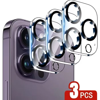 3ШТ Защита Объектива Камеры Для iPhone 13 12 Mini Lens Screen Protectr HD Закаленное Стекло Для iphone 11 14 15 Pro MAX Full Camera