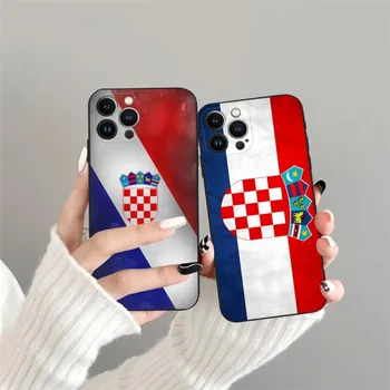 Чехол для телефона с флагом Хорватии для Iphone 14ProMax 11 13 12 Pro Xs Max Mini Xr X 7 8 6 6s Plus Fundas Coque