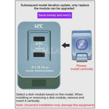 I2C P14 PRO PCIE NAND Программатор Для iPhone 5-14 PM BGA110 BGA70 Жесткий Диск DFU Onekey Фиолетовый Ремонт Экрана Unbind Wifi Инструмент