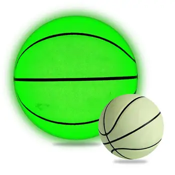 Светящийся В Темноте Баскетбольный Мяч Размера 7 Ночная Игра Светящийся Баскетбольный Мяч Из Искусственной Кожи Для Тренировок Подарки На День Рождения