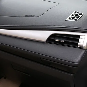 Для Toyota Vios/Yaris седан 2014 2015 2016 Аксессуары для стайлинга автомобилей ABS Пластик Передняя Отделка небольшого воздуховыпускного отверстия