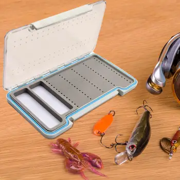 Коробка для рыболовных снастей Вставка из пены EVA Прозрачная крышка Прочный Практичный Компактный футляр для хранения приманок Контейнер для хранения большой емкости