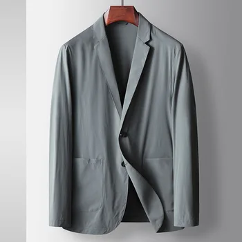 Lin3320-Повседневный пиджак Черный slim professional