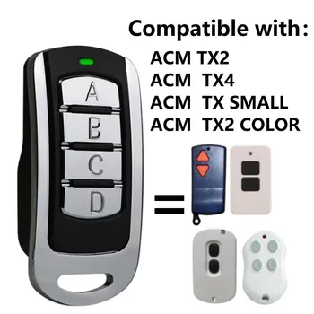 Для клона ACM TX2 TX4 TX Маленький цветной передатчик TX2 Пульт дистанционного управления ACM Открыватель гаражных ворот 433 МГц Подвижный код