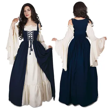 Женское средневековое платье для косплея с открытыми плечами, Элегантные вечерние платья в Греции для танцев, Наряд для выпускного вечера