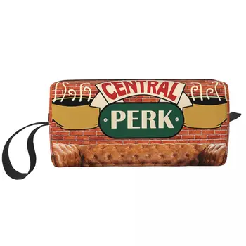 Friends Central Perk Большая косметичка на молнии, дорожные косметички, американский органайзер для унисекс