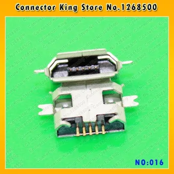 100ШТ Разъем USB SMD/ Sink типа Micro USB Разъем для зарядки мобильного телефона ZTE/ OPPO/Samsung/Nokia, планшета, MC-016