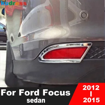 Накладка Крышки Противотуманного Фонаря Заднего Бампера Ford Focus седан 2012 2013 2014 2015 Хромированная Рамка Заднего Противотуманного Фонаря Автомобиля Аксессуары