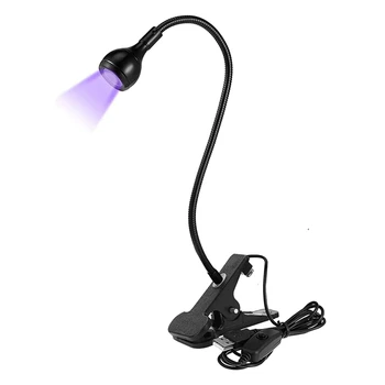 USB LED УФ-Лампа Для Отверждения Клея Для Телефона, УФ-Светодиодная Лампа Для Ногтей С Гелем, Портативные Гибкие Настольные Лампы С Зажимом Для Ремонта Мобильных Устройств